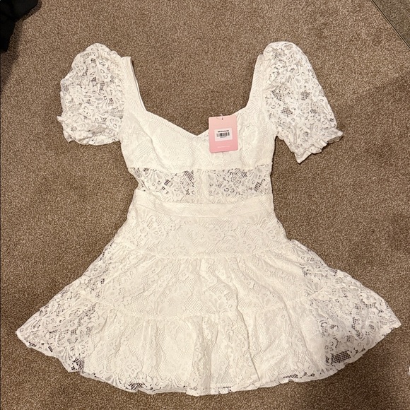 Hello Molly Dresses & Skirts - Hello Molly White Lace Dress
